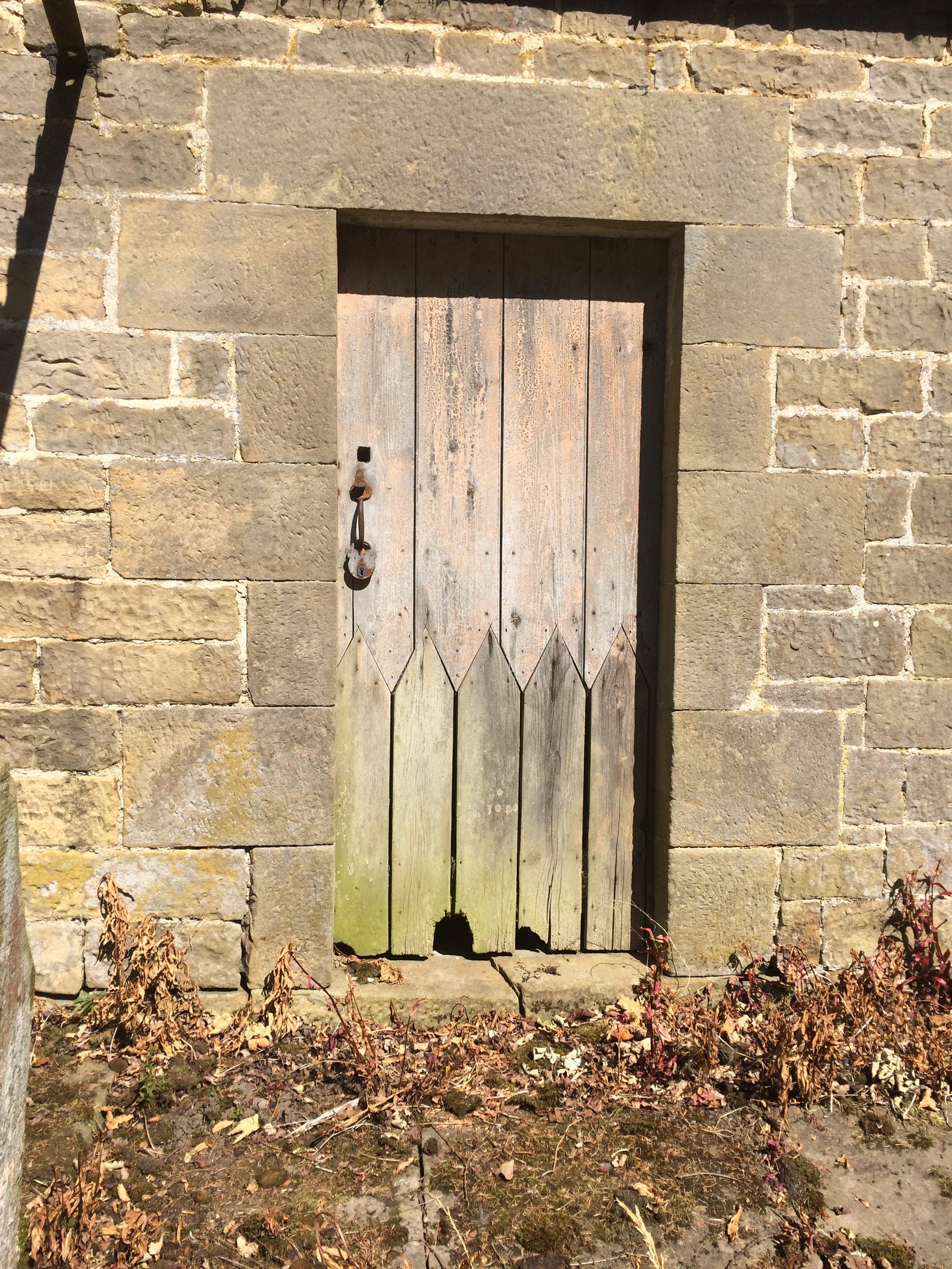 An unusual door at the ice house