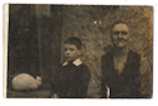 Dad with his grandfather, Thomas Blackbird Kirtley c1895